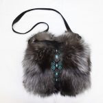 Муфта-сумка из чернобурой лисы