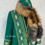 Елян башкирский с орнаментом из зеленого английского сукна